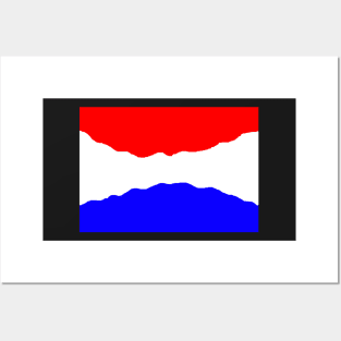 Curving Dutch flag Posters and Art